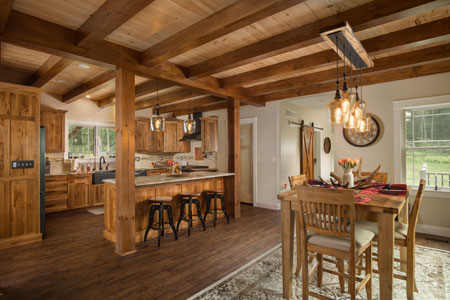 Timber Frame Kitchen and Dining