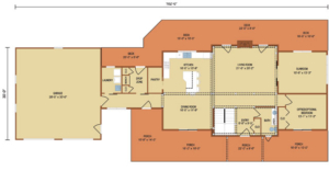 Loganton first level floor plan