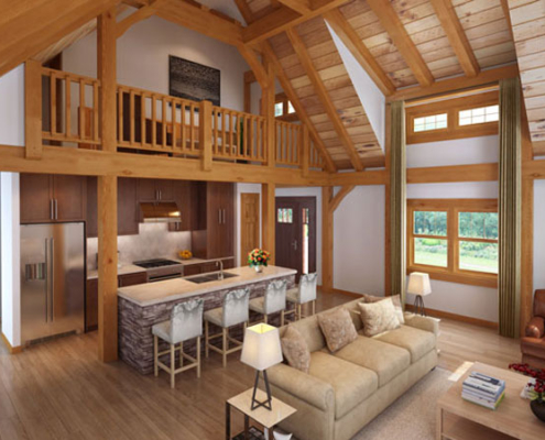 Craftsman Timber Frame Interior