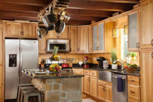 circle of life magazine article, Timberhaven, log home, log home kitchen