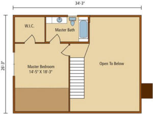 Modified Valley View I second level floor plan