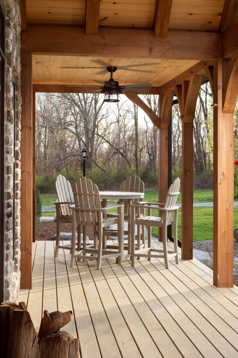 Saratoga Timber Frame Wasniewski - Timberhaven Log & Timber Homes