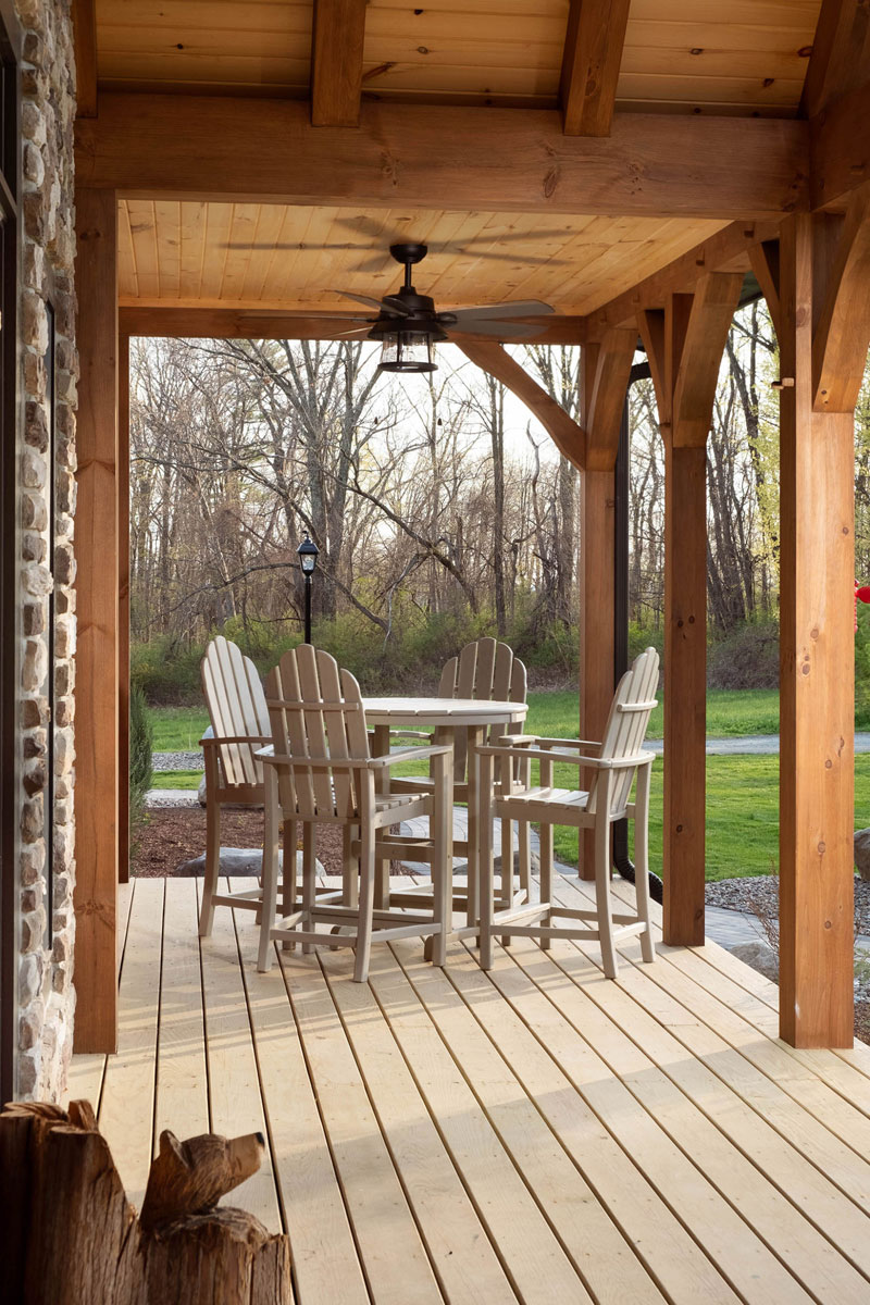 Outdoor living, relax on the front porch