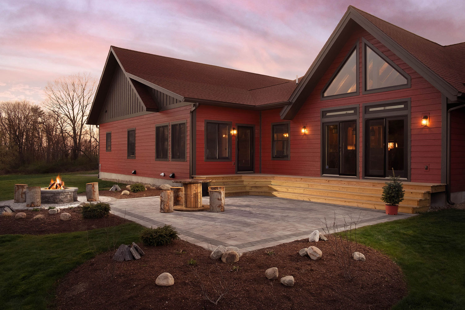 Patio invites guests to linger any time of day