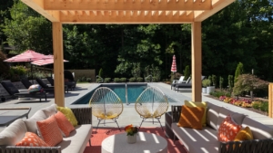 Outdoor Heavy Timber Pergola