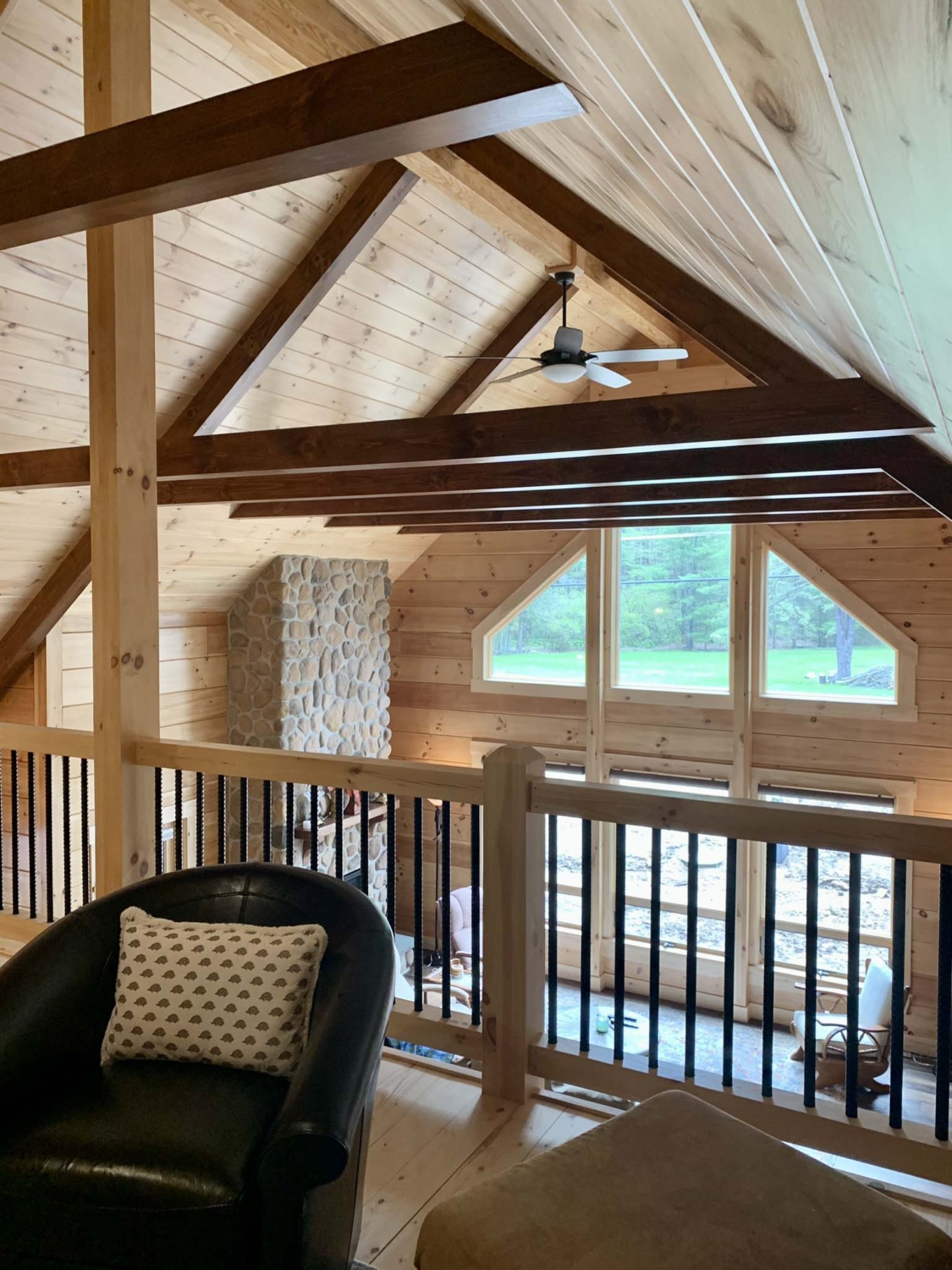 Custom Log Cabin Home by Timberhaven