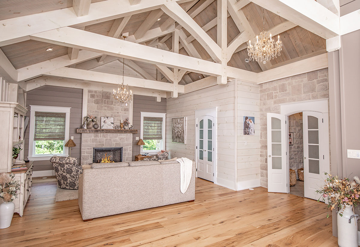 Stunning timber trusses, serene sanctuary