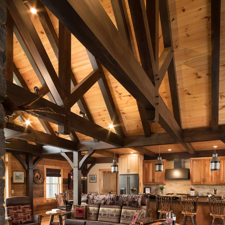 Kiln-Dried Engineered Logs and Timbers - Timberhaven Log & Timber Homes