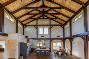 beautiful barndominium design, barndominium design, Timberhaven, custom homes, barndo, barndominium living area