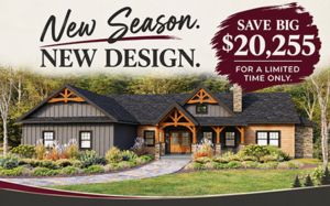 Hybrid Home with timber accents, Cascade Falls Hybrid Home, Timberhaven, hybrid home discount, feature home