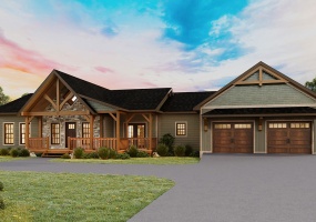 Saratoga II, Timberhaven Log Home, 3 Bedrooms,2 Bathrooms,Timber Frame Homes