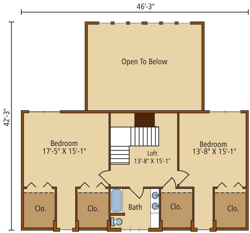 Chesapeake-II,Timberhaven Log Home,3 Bedrooms,2 Bathrooms