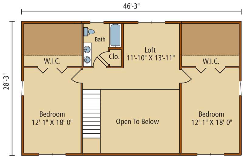 Riverview,Timberhaven Log Home,3 Bedrooms,2 Bathrooms