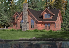 Brookside-II, Timberhaven Log Home, 3 Bedrooms,2 Bathrooms,Log Homes