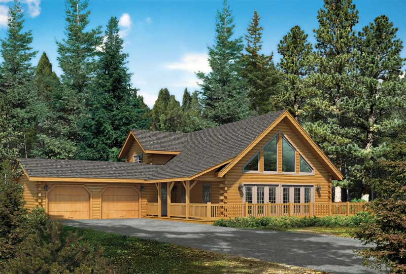 Keystone-II,Timberhaven Log Home,3 Bedrooms,2 Bathrooms