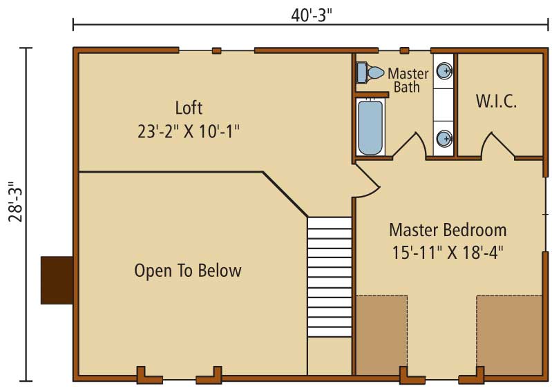 Meadow-View-II,Timberhaven Log Home,3 Bedrooms,2 Bathrooms