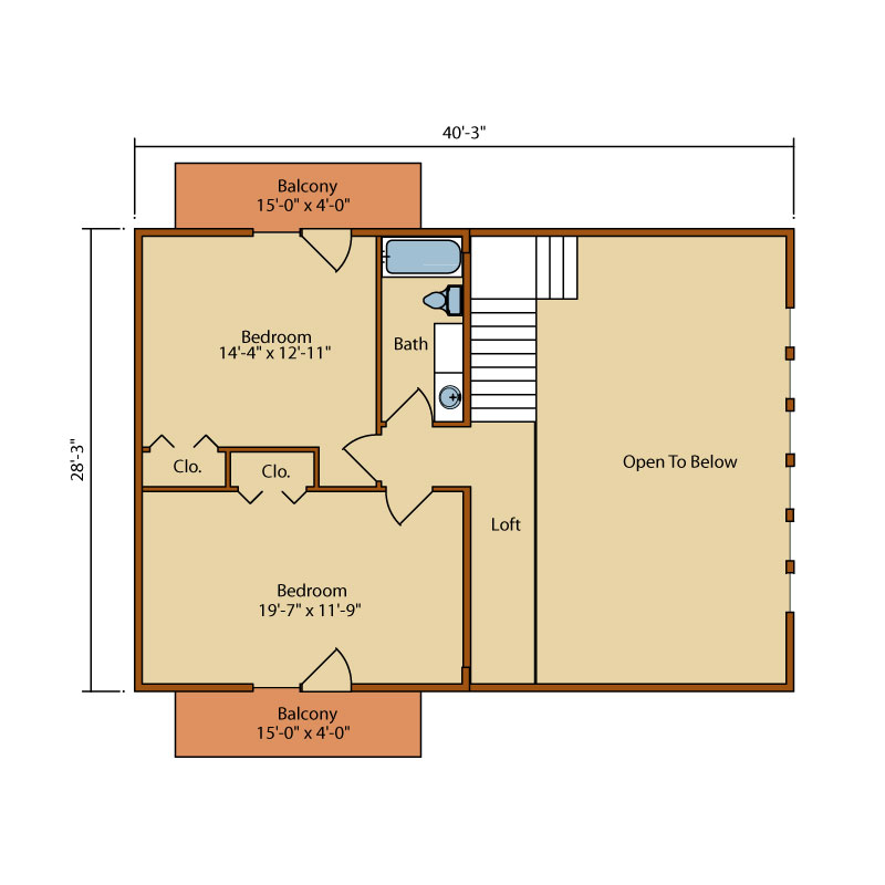 Aspen-Hill-I, Timberhaven Log Home, 3 Bedrooms,2 Bathrooms,Log Homes